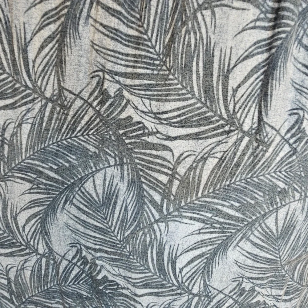 Blue Uncle Frank Tropical Palm Leaf Print Ruffle Sleeve Dress Size XS‎